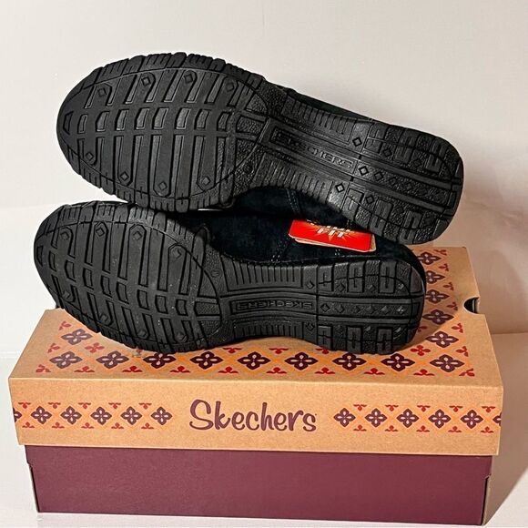 Skechers Bikers Lite Good Mood Suede Ankle Boots - Picture 7 of 7